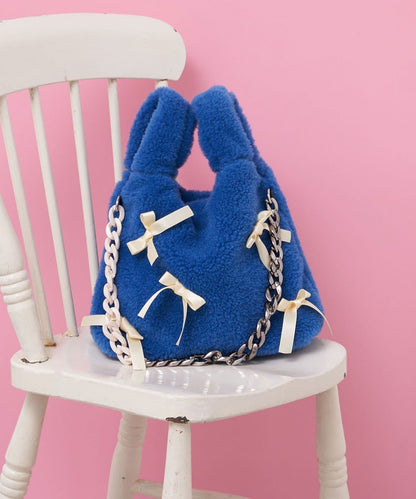 HELLO.SANFRANCISCO Ribbon Fur bag