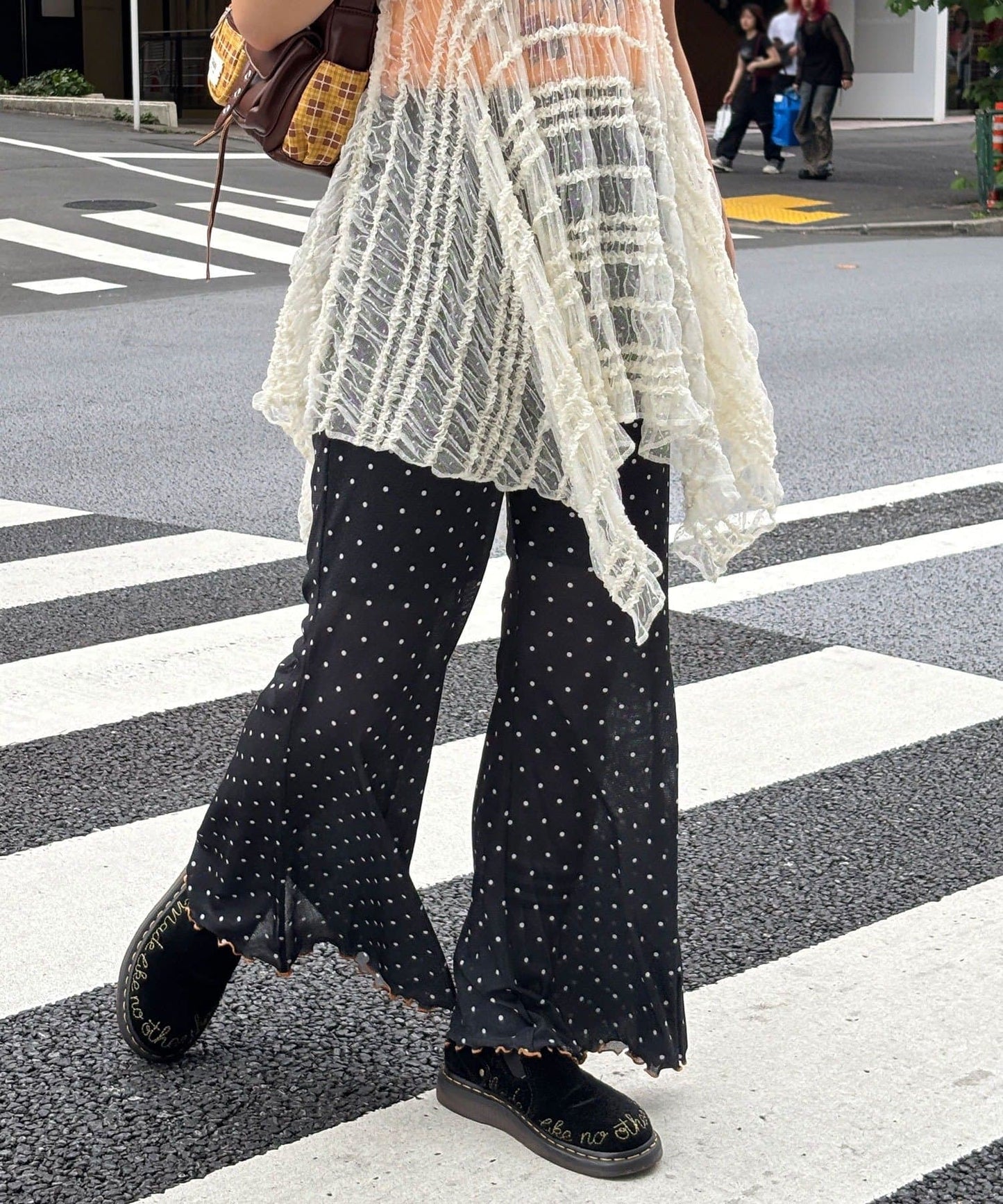 HELLO.SANFRANCISCO 印花喇叭褲 [波點/碎花]