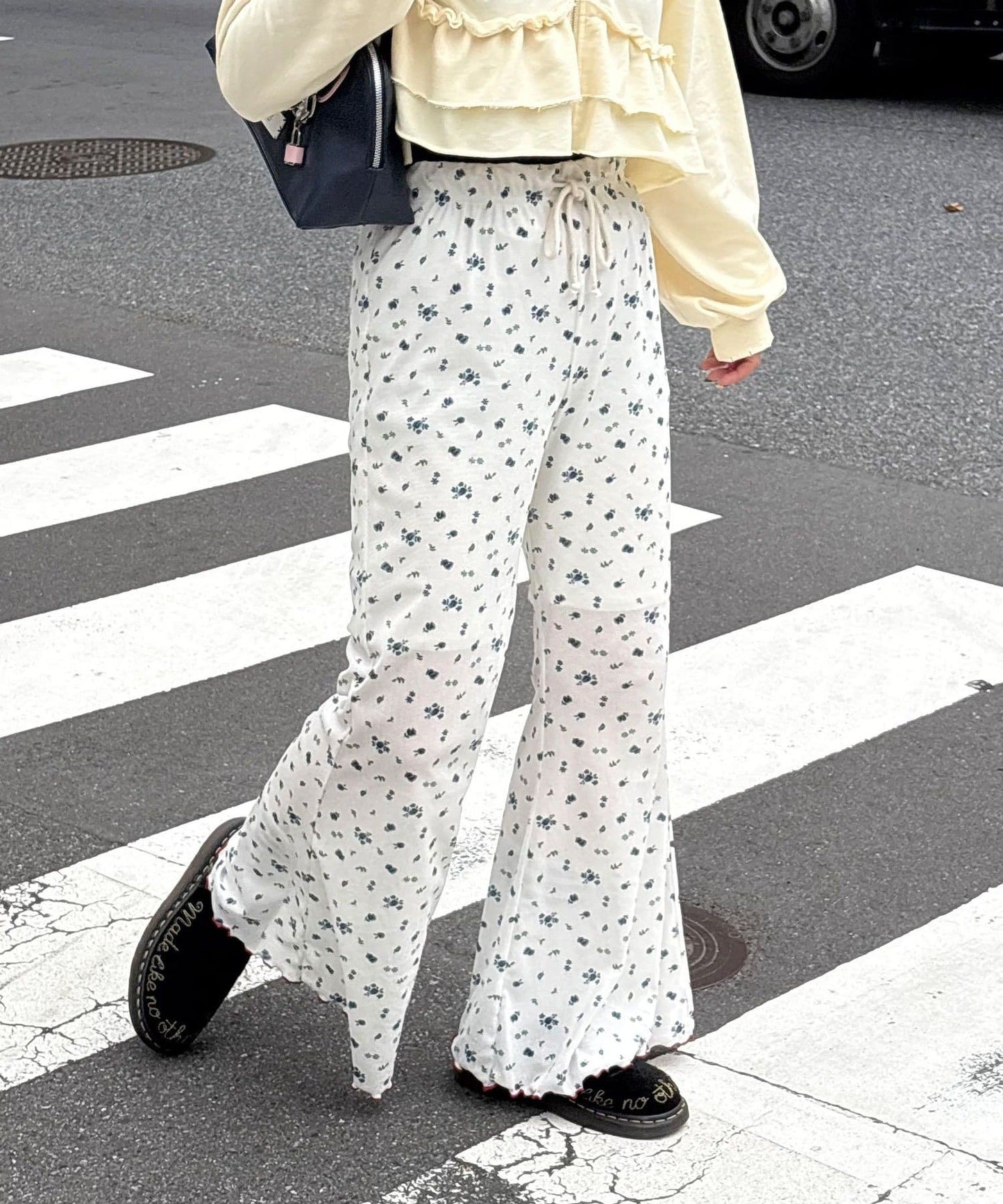 HELLO.SANFRANCISCO 印花喇叭褲 [波點/碎花]