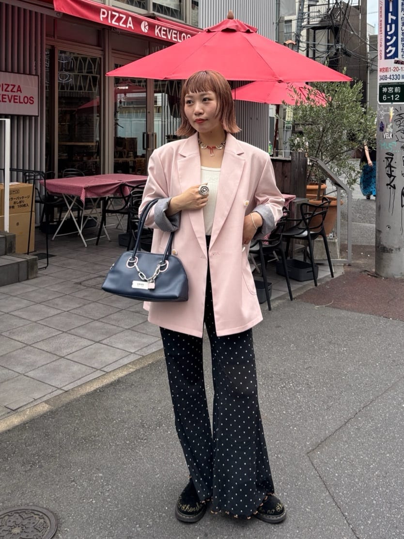 HELLO.SANFRANCISCO 印花喇叭褲 [波點/碎花]