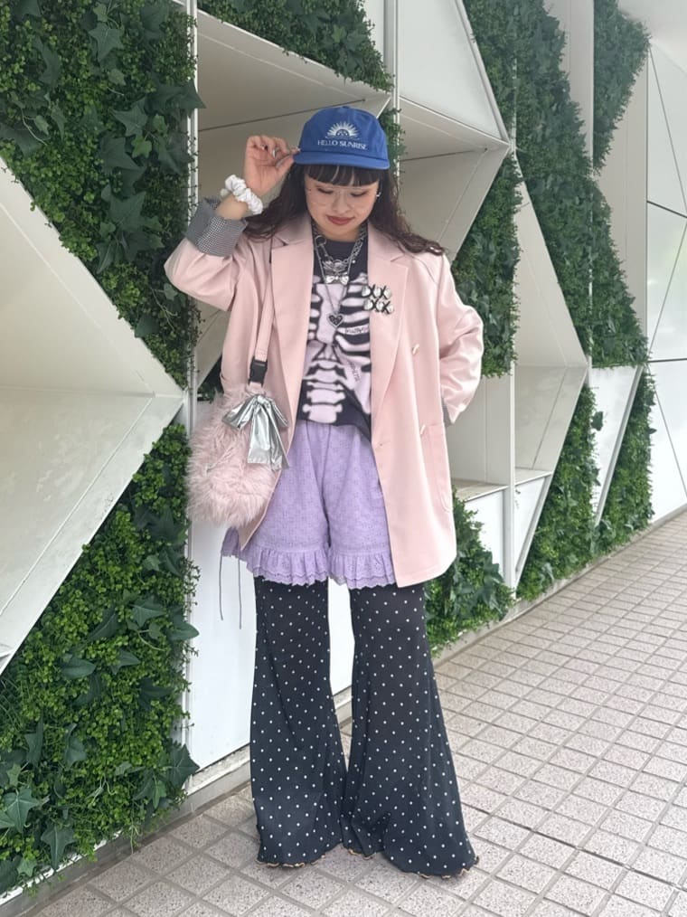 HELLO.SANFRANCISCO 印花喇叭褲 [波點/碎花]