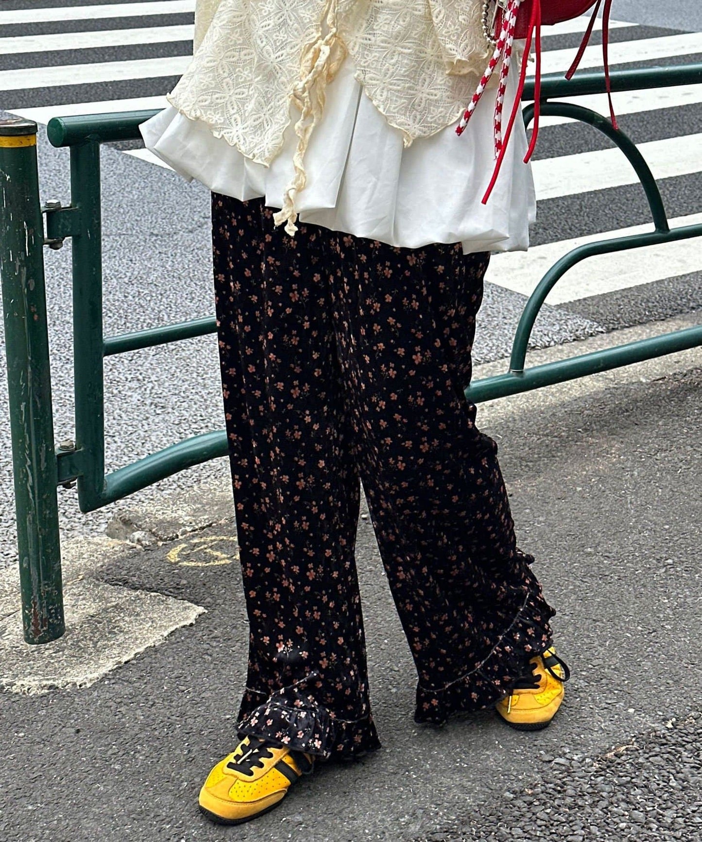 CIAOPANIC 絲絨Ruffle褲 [波點/碎花]