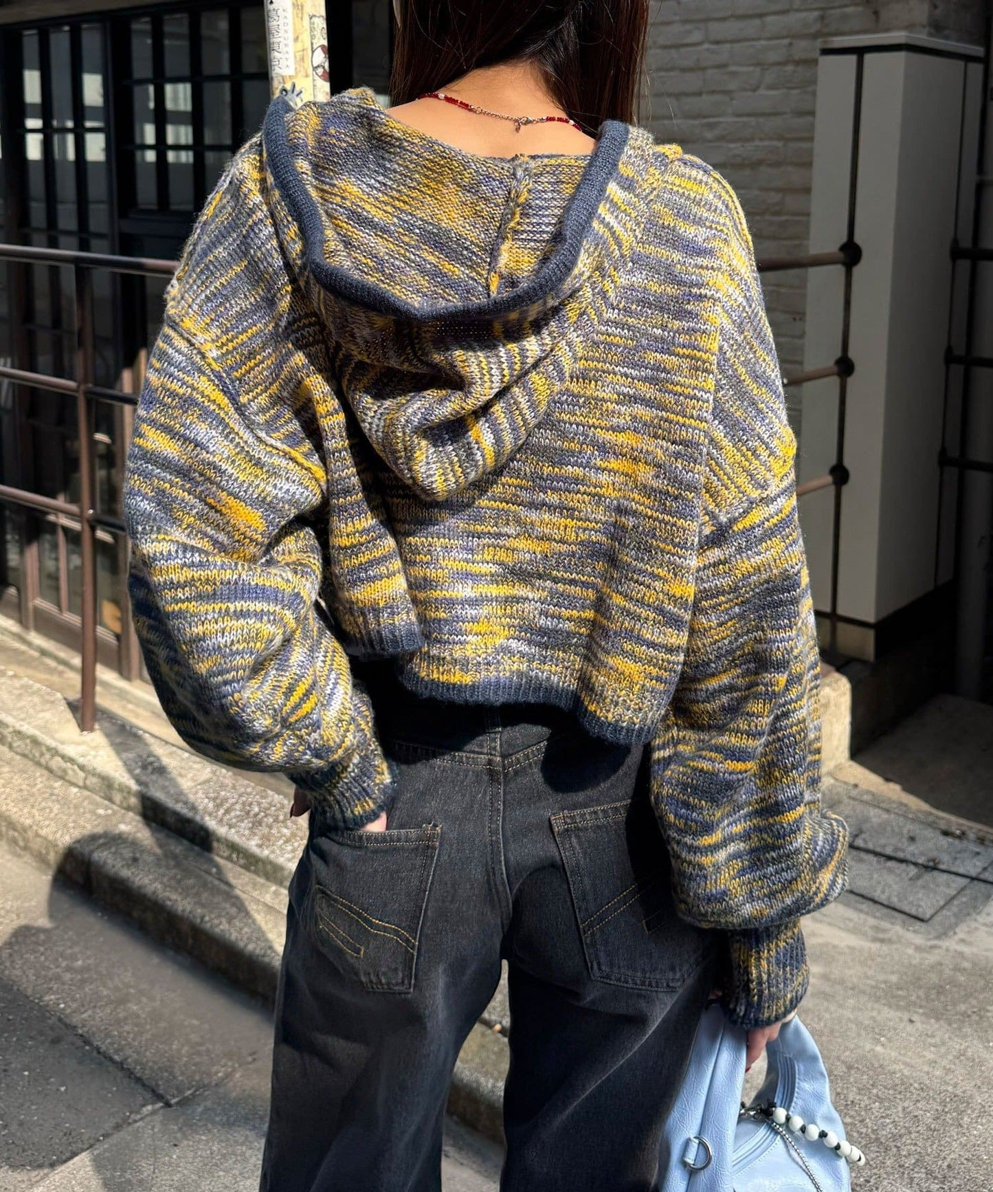 CIAOPANIC 拼色knit hoodie