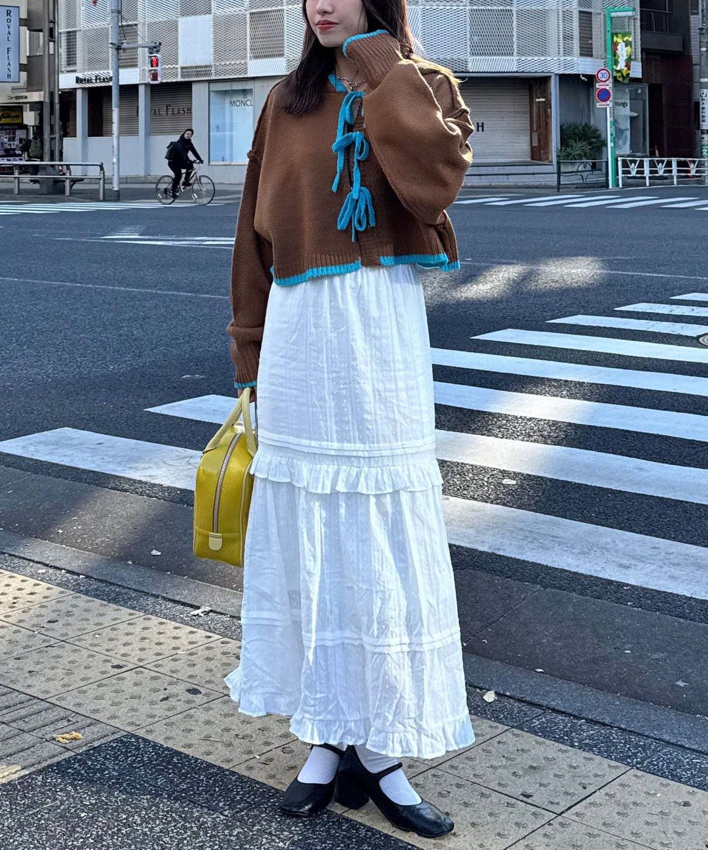 CIAOPANIC 拼色knit hoodie