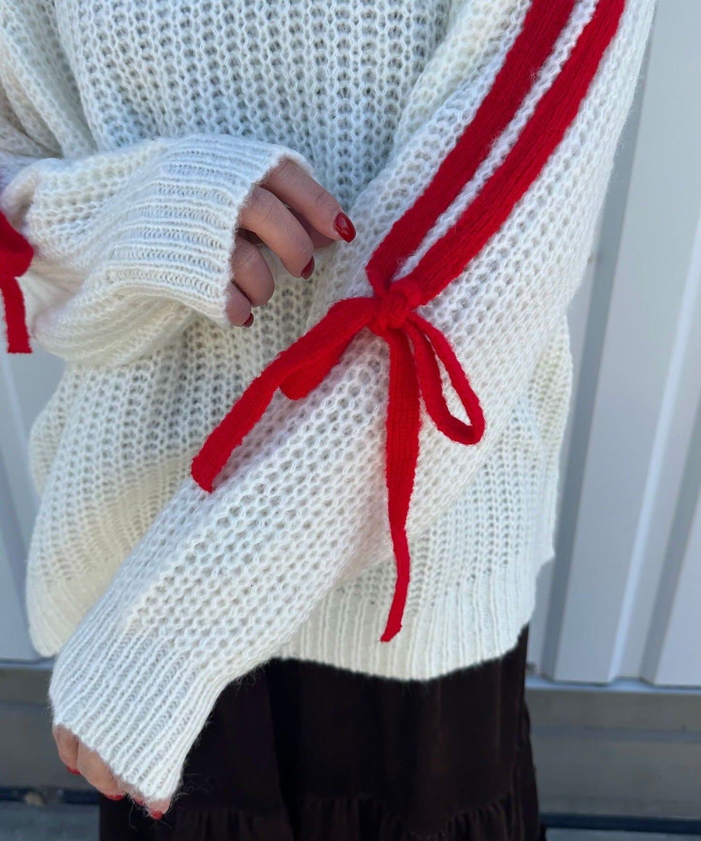 CIAOPANIC Line ribbon拼接針織