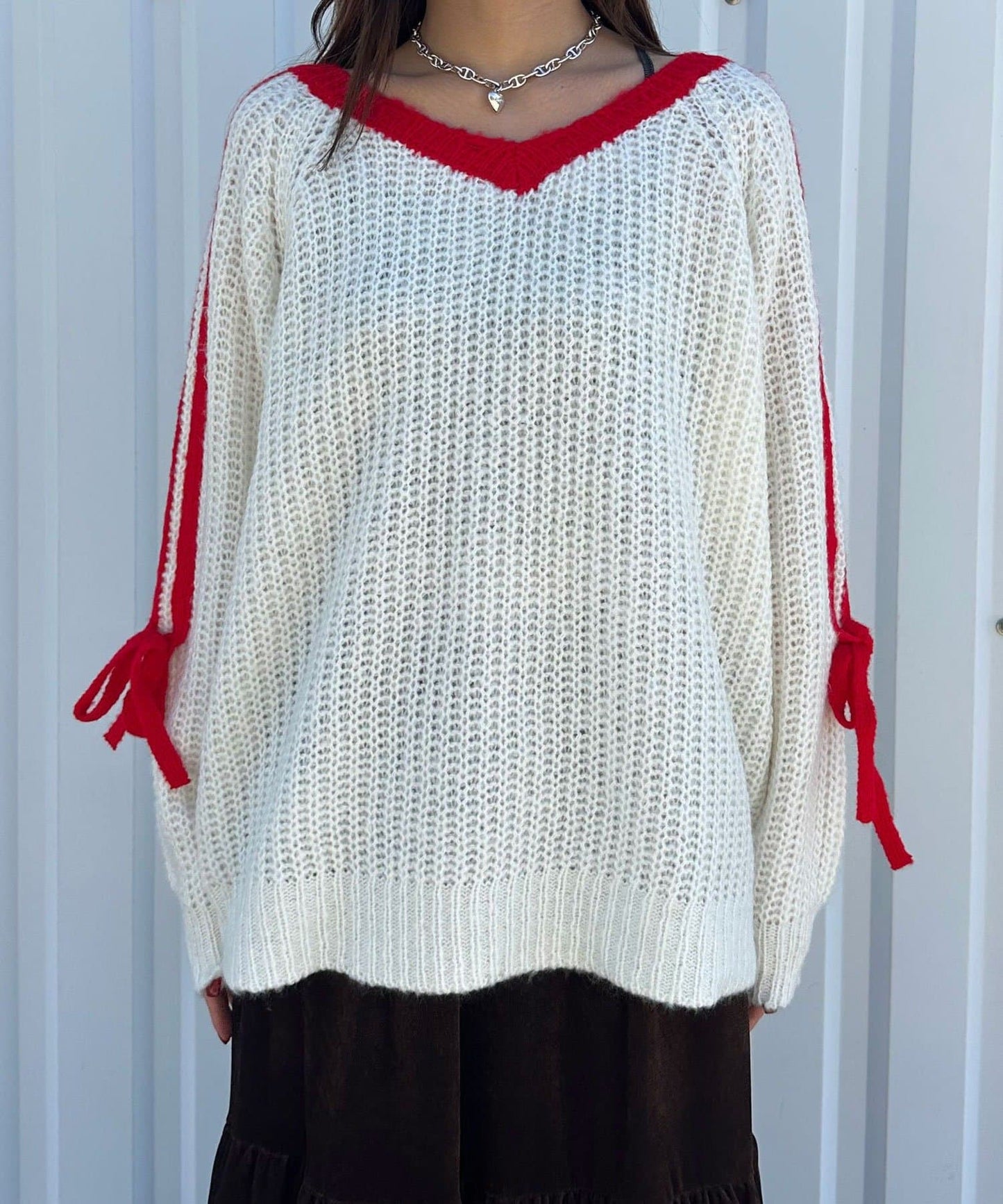 CIAOPANIC Line ribbon拼接針織