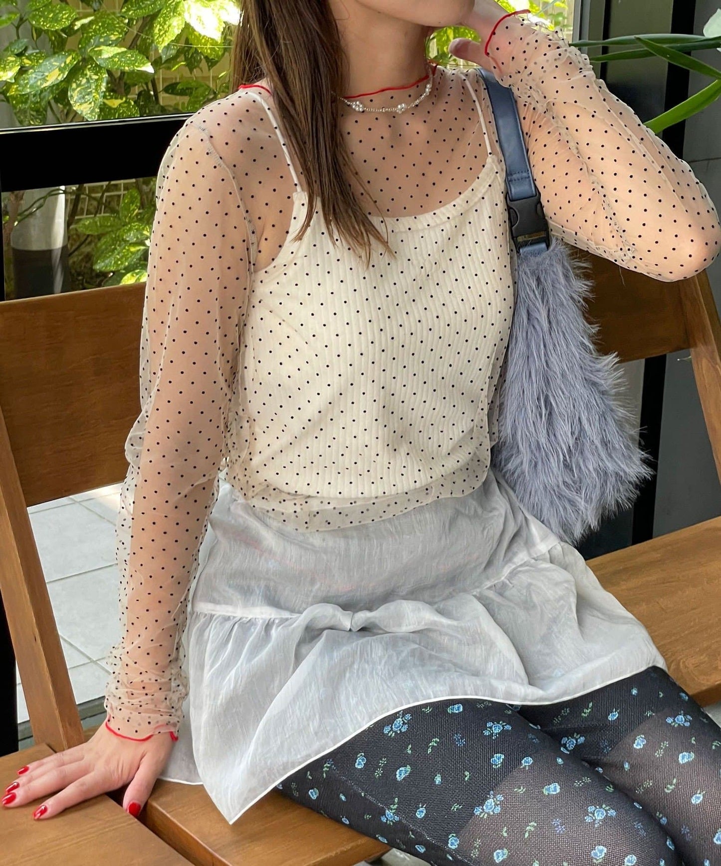 HELLO.SANFRANCISCO 波點透透top