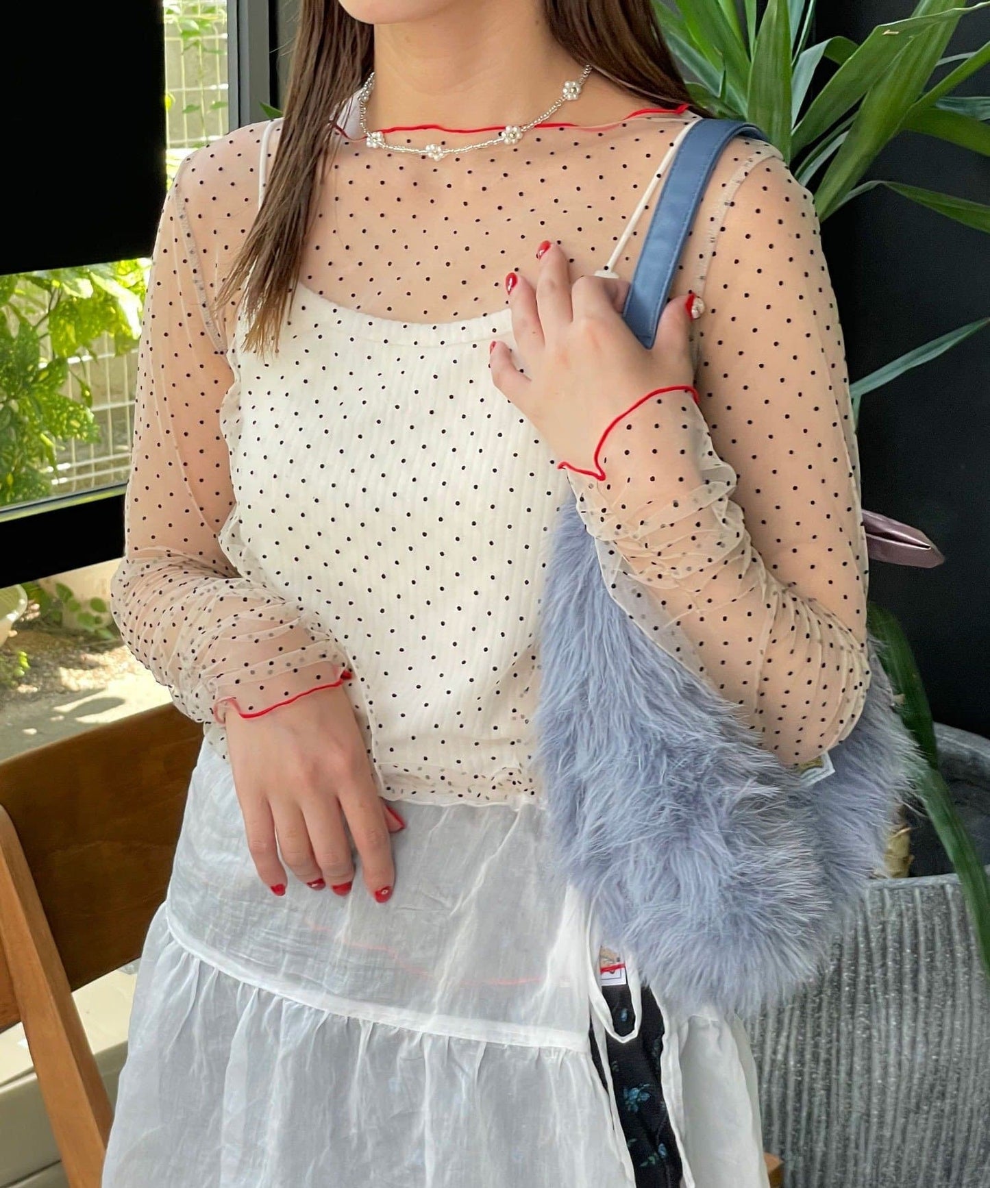 HELLO.SANFRANCISCO 波點透透top