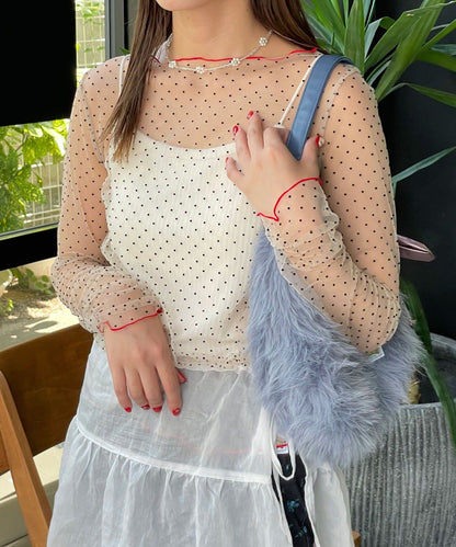 HELLO.SANFRANCISCO 波點透透top