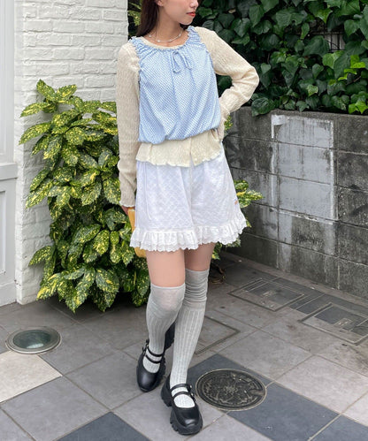 [1 SET 2 件] HELLO.SANFRANCISCO 格紋氣球上衣TOP