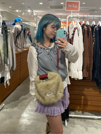 [1 SET 2 件] HELLO.SANFRANCISCO 格紋氣球上衣TOP