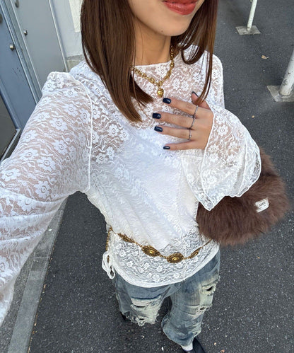 CIAOPANIC 花花Lace Top