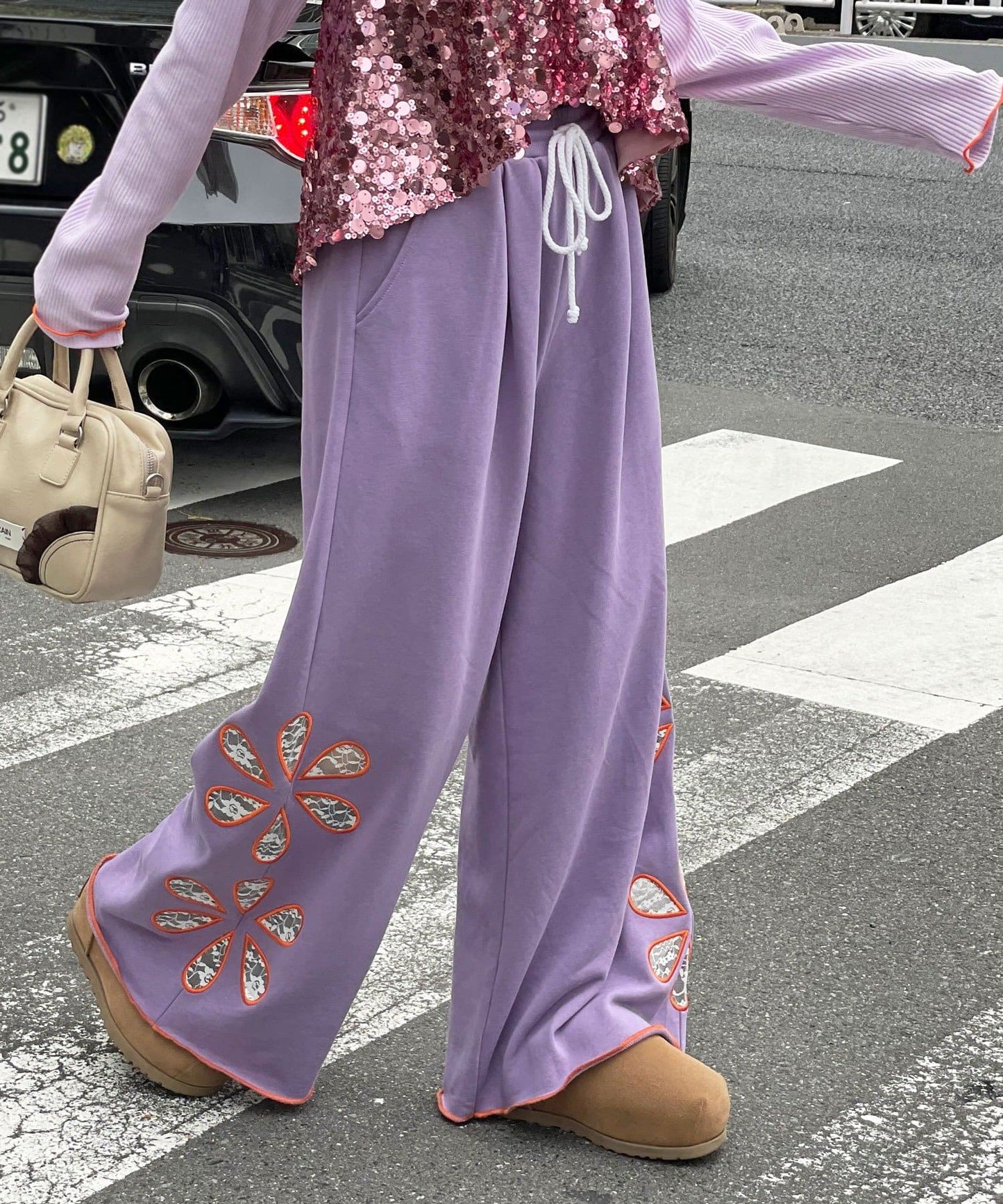 HELLO.SANFRANCISCO 花花 Wide Pants