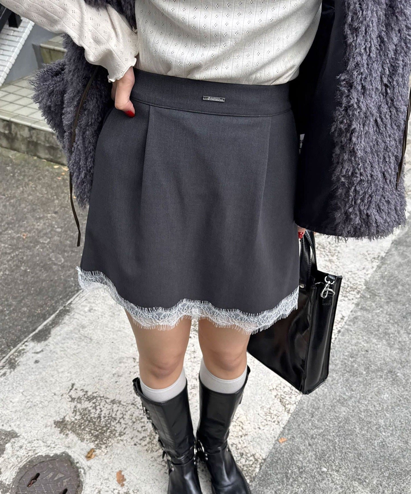 CIAOPANIC Lace邊短裙