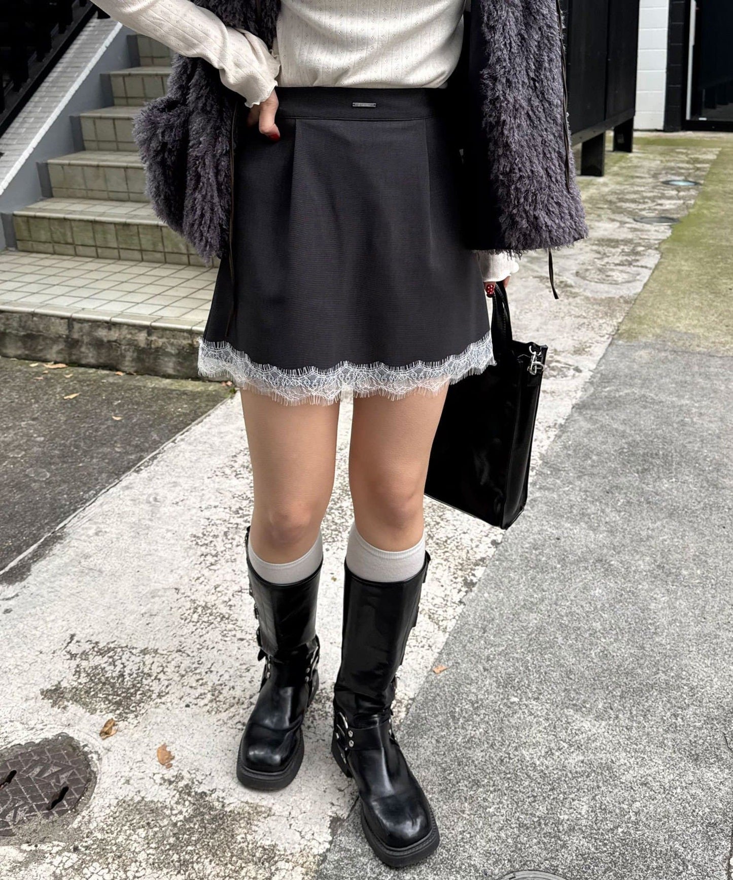 CIAOPANIC Lace邊短裙