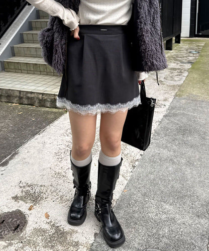 CIAOPANIC Lace邊短裙