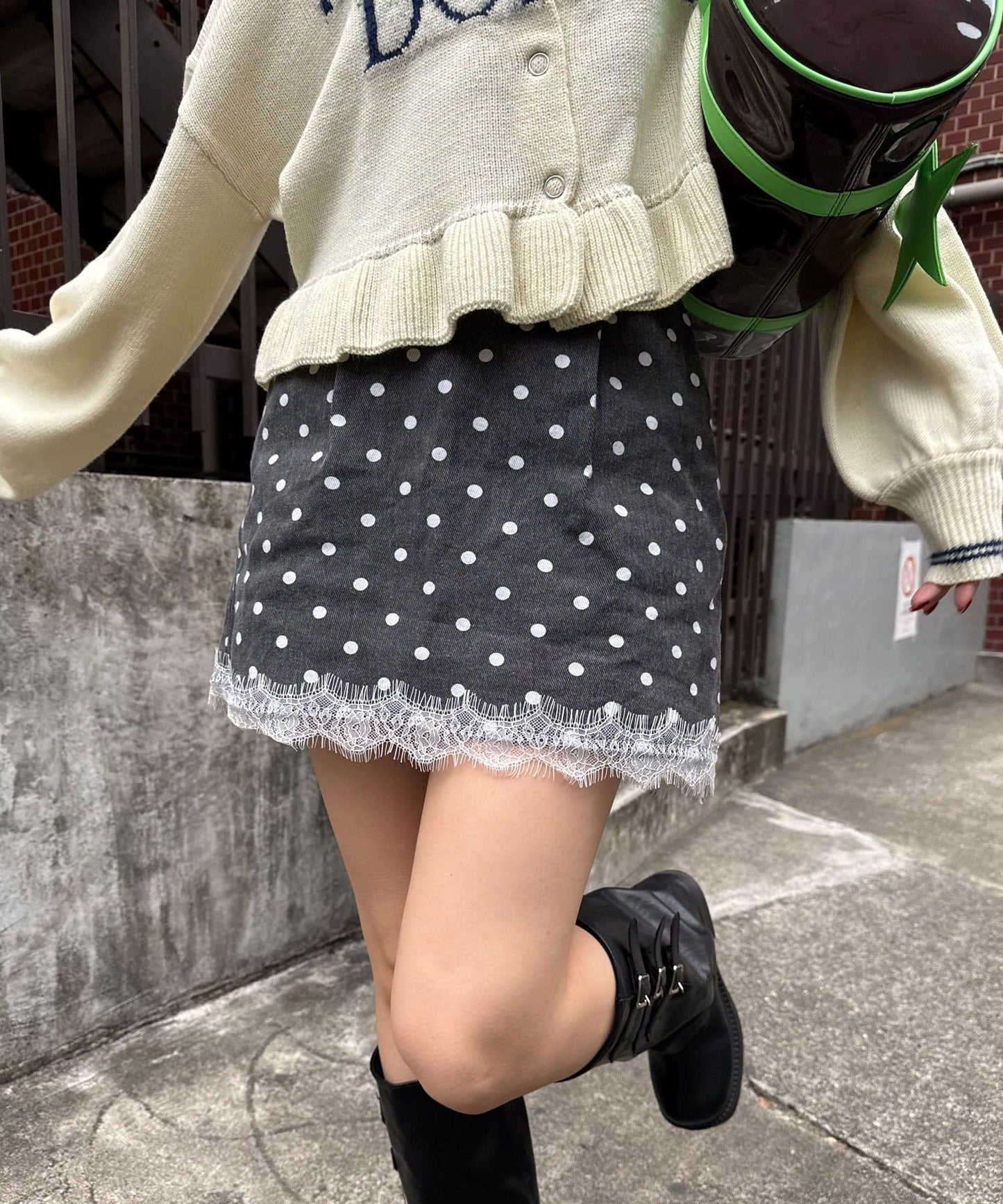 CIAOPANIC Lace邊短裙