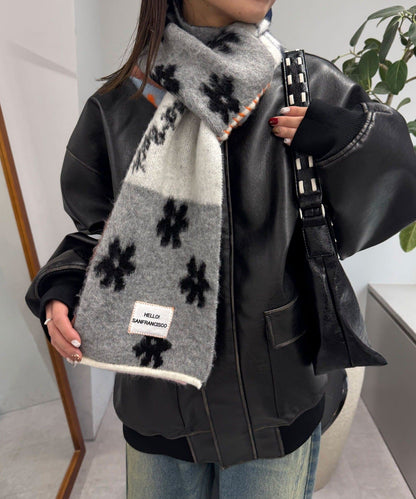 HELLO.SANFRANCISCO Patchwork muffler