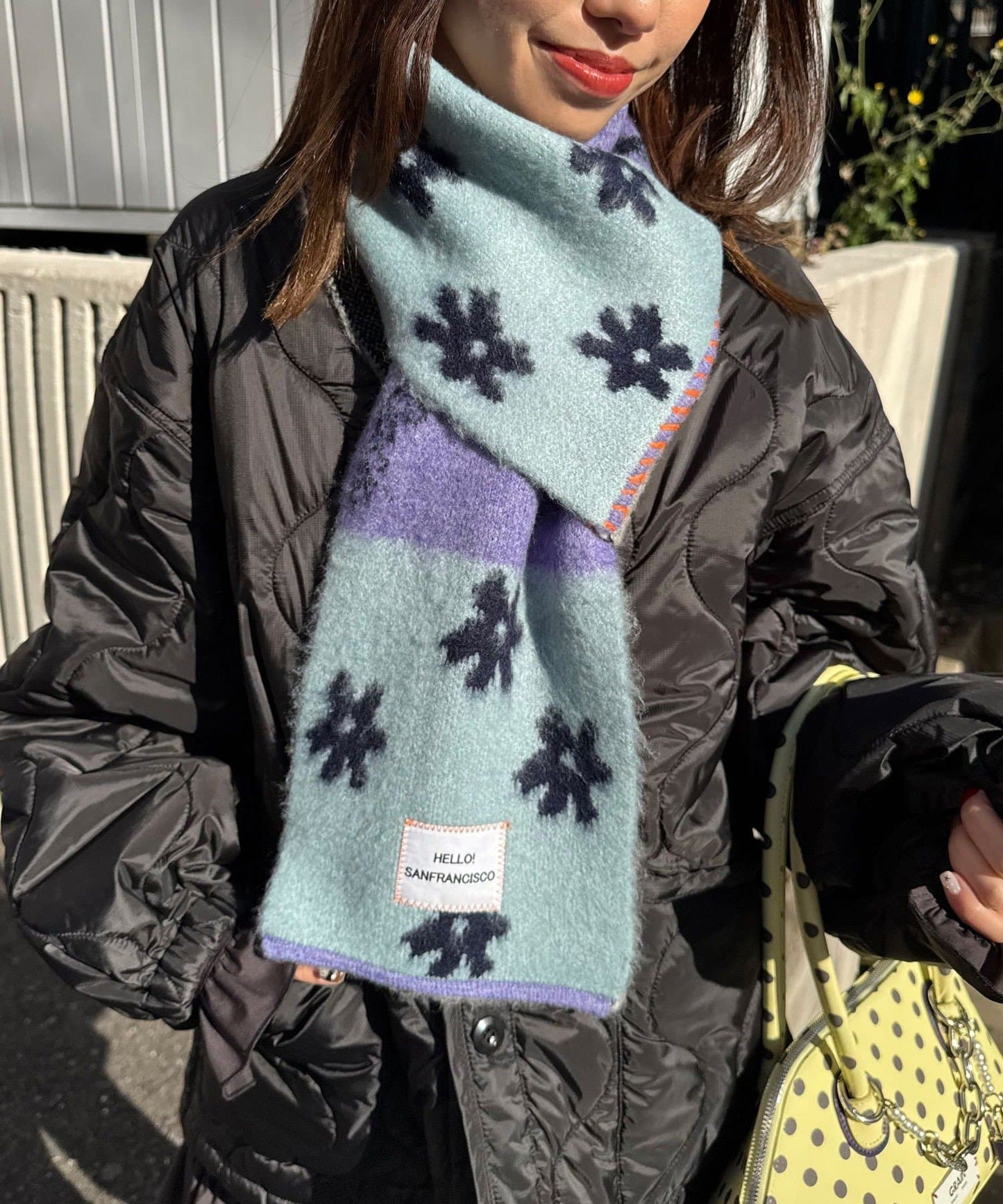 HELLO.SANFRANCISCO Patchwork muffler