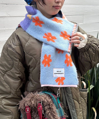 HELLO.SANFRANCISCO Patchwork muffler