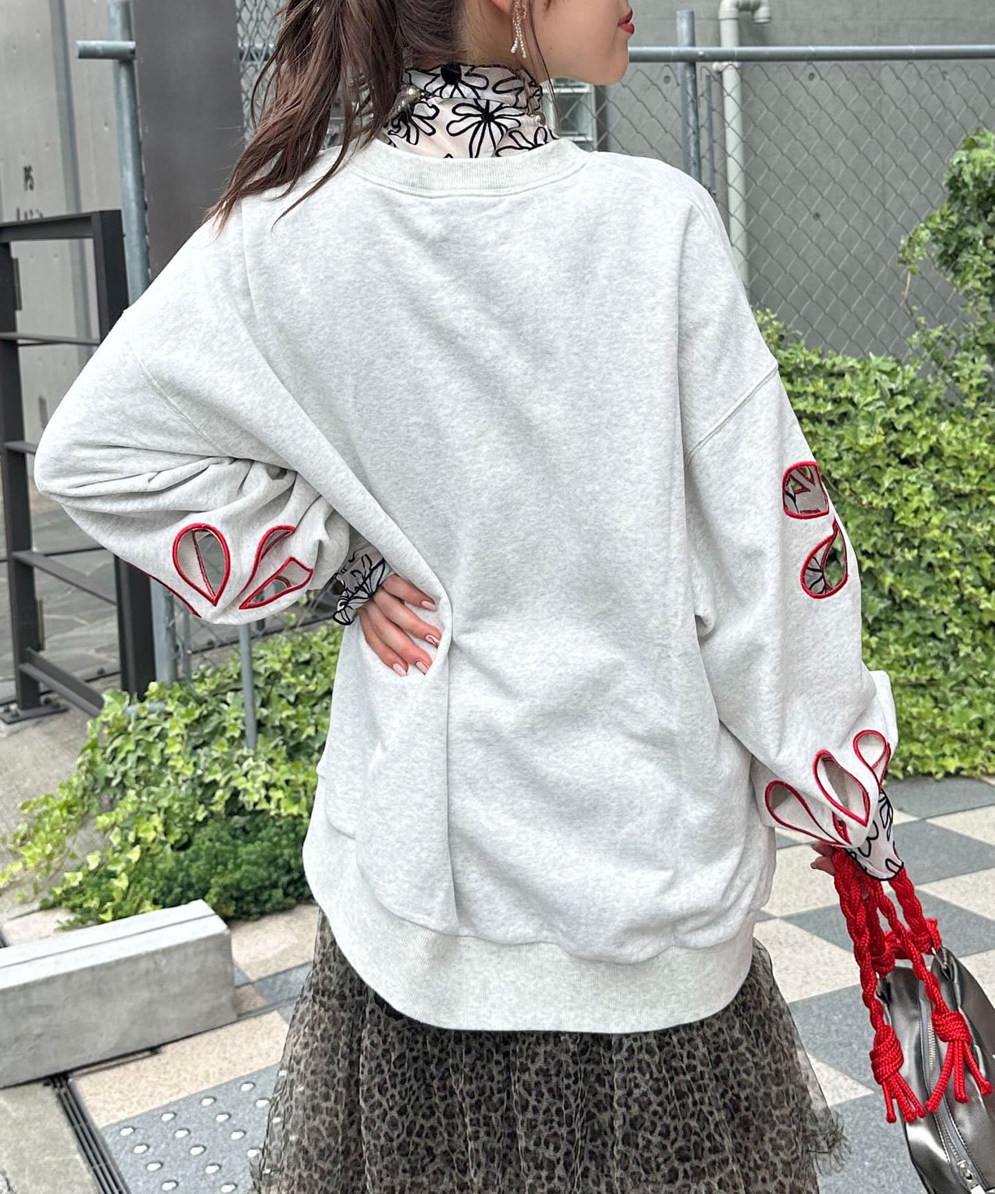 HELLO.SANFRANCISCO 花花鏤空Sweater