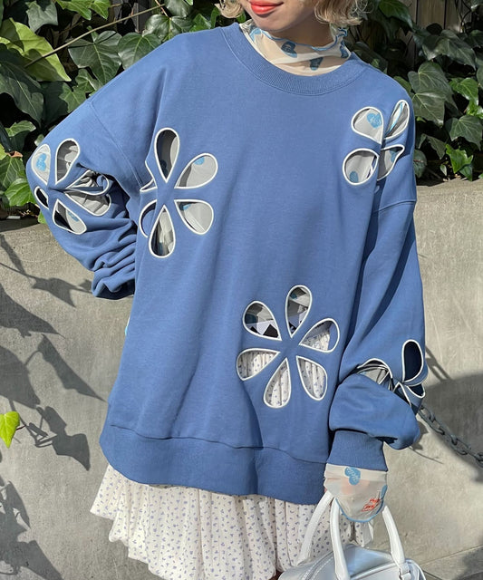 HELLO.SANFRANCISCO 花花鏤空Sweater