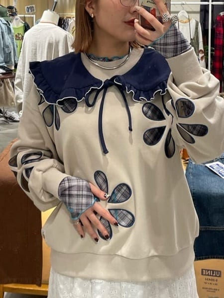 HELLO.SANFRANCISCO 花花鏤空Sweater