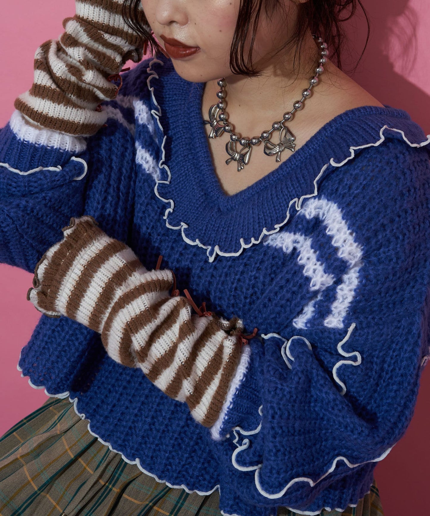 Me + Me ribbon arm warmers