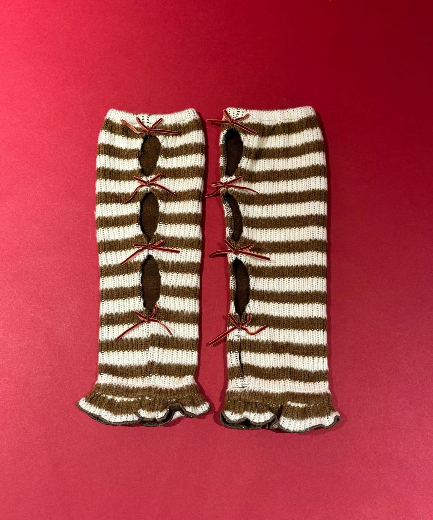 Me + Me ribbon arm warmers