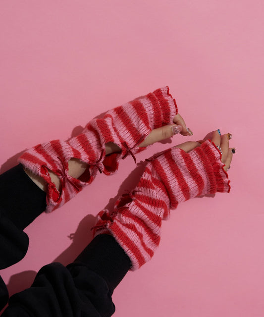 Me + Me ribbon arm warmers