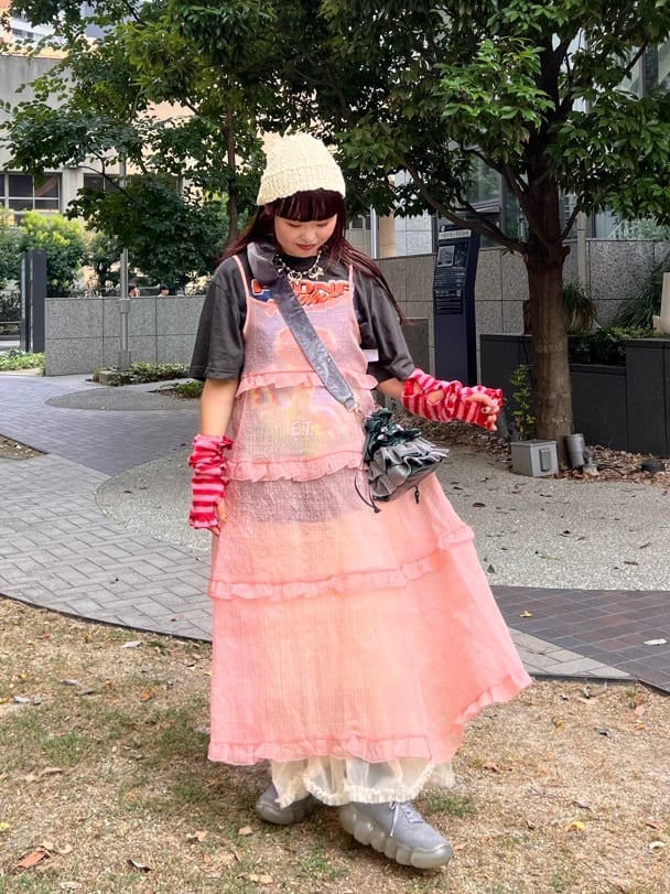 Me + Me ribbon arm warmers