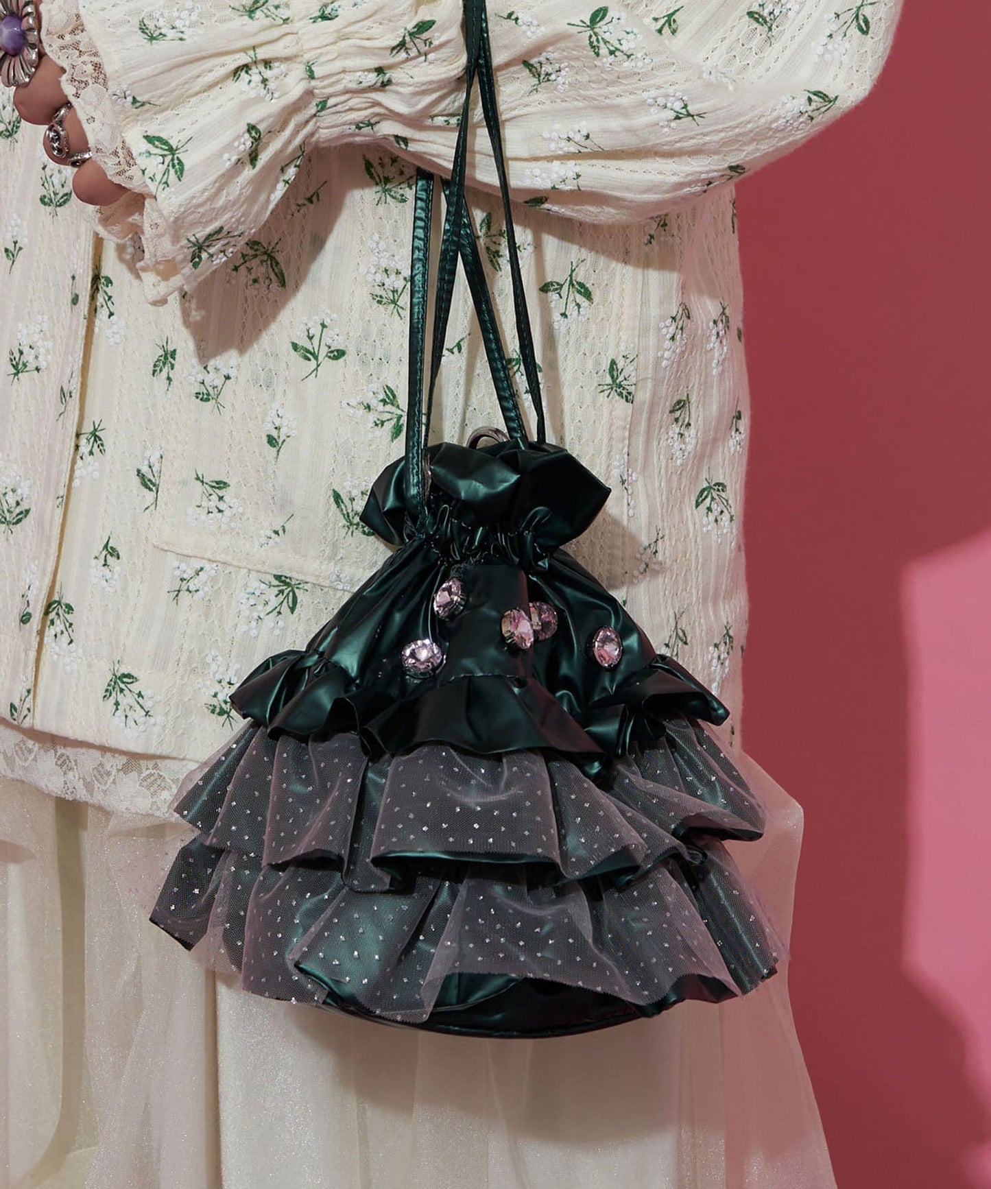 Me + Me Drawstring jewelry bag