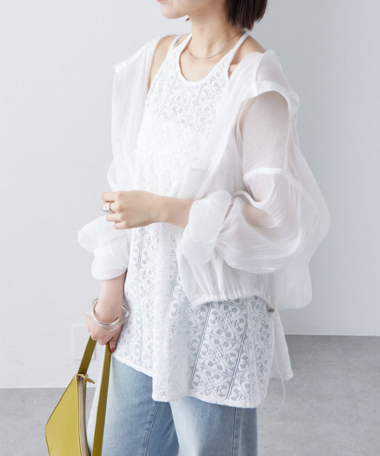 Mystic sheer hoodie shirt