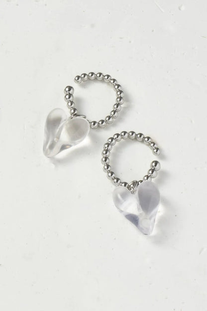 GOLDY Jelly Heart Earcuff
