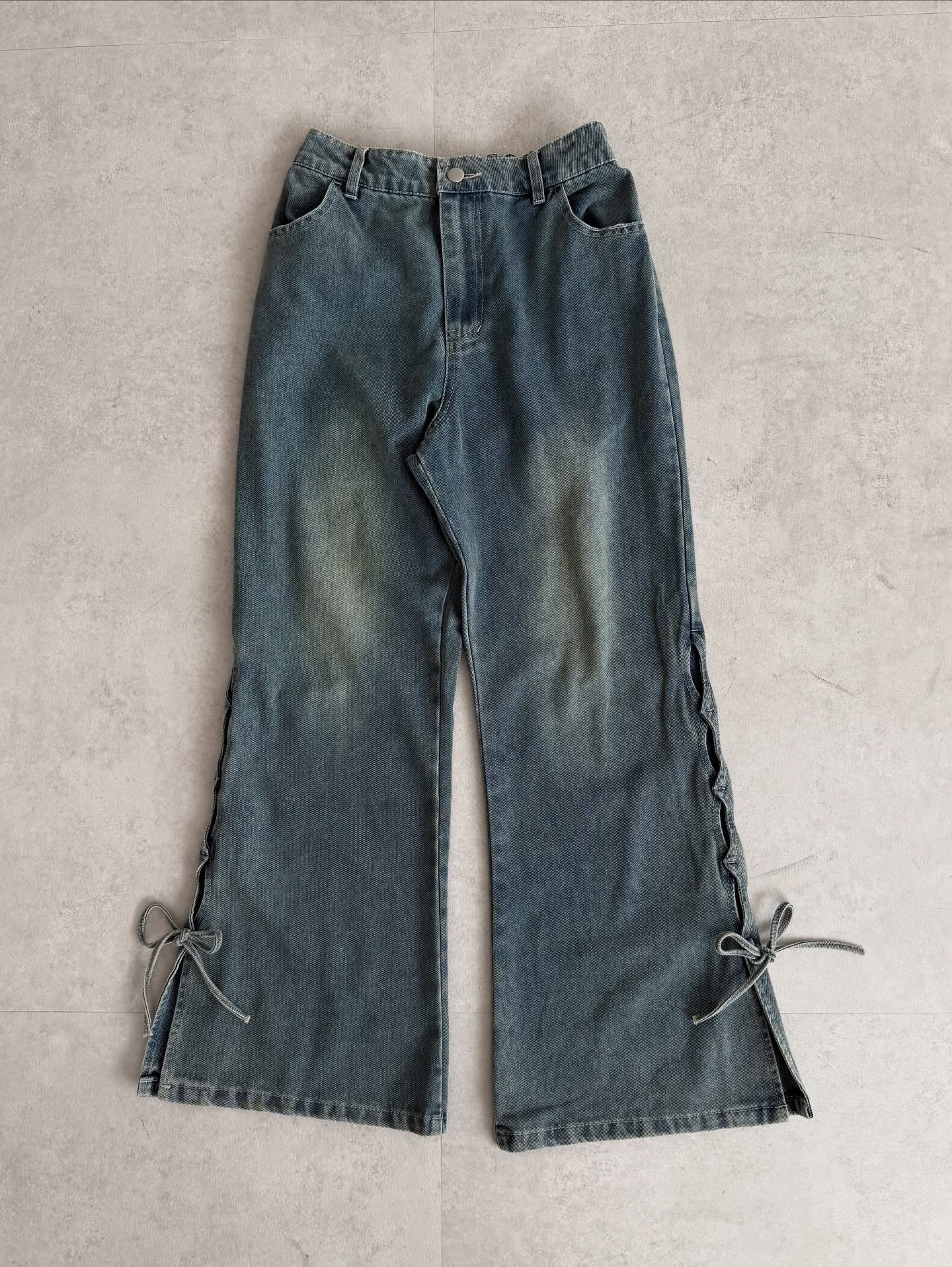 Kutir Ribbon flared denim pants