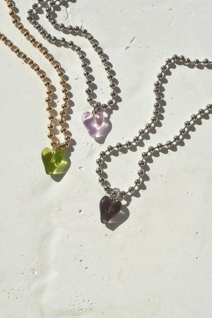 GOLDY Jelly Heart Necklace