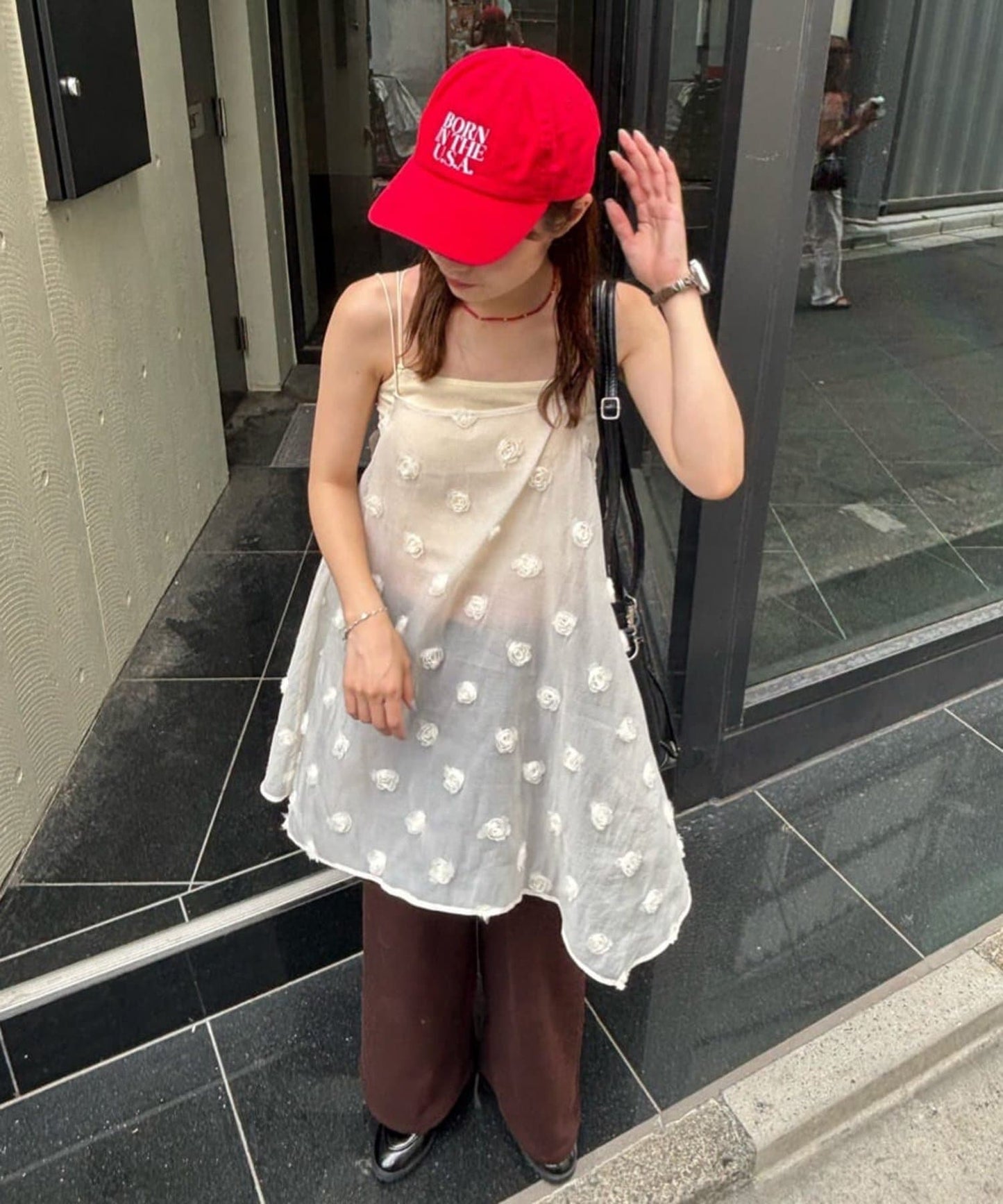 umm. By Discoat 立體花朵吊帶OPS