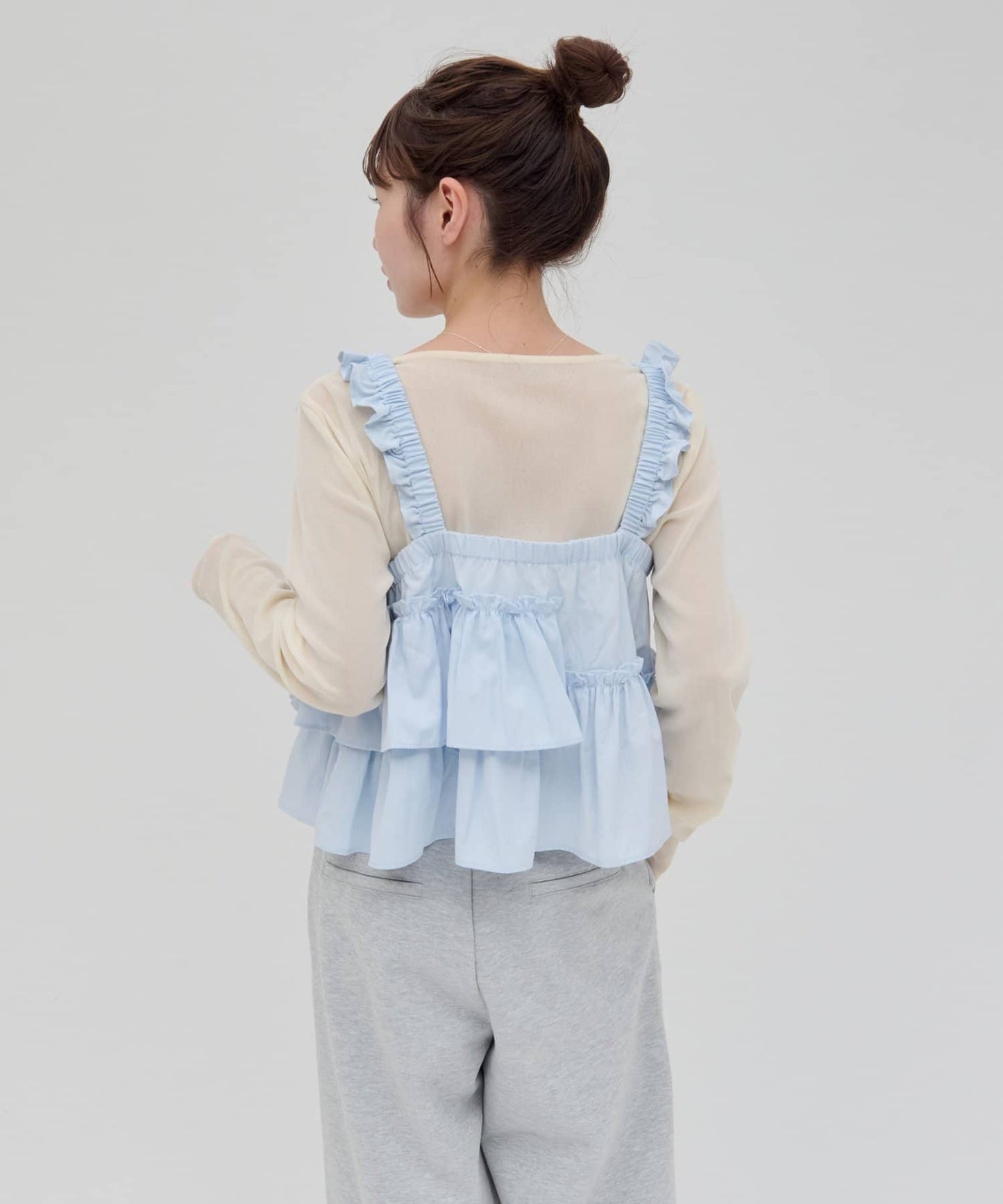 umm. by DISCOAT 不對稱荷葉邊吊帶