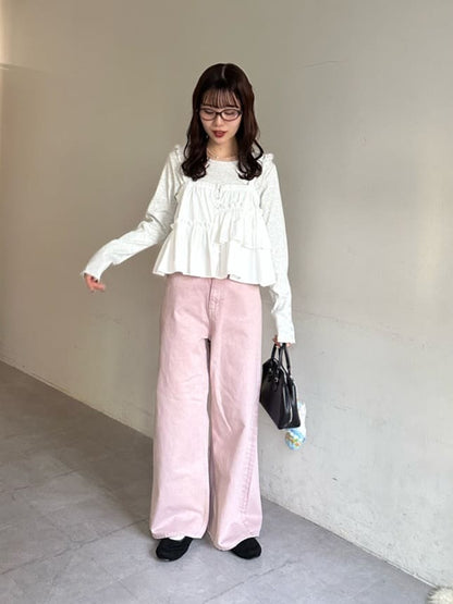 umm. by DISCOAT 不對稱荷葉邊吊帶