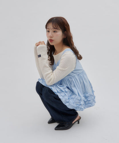 umm. by DISCOAT Frill hem sleeveless blouse