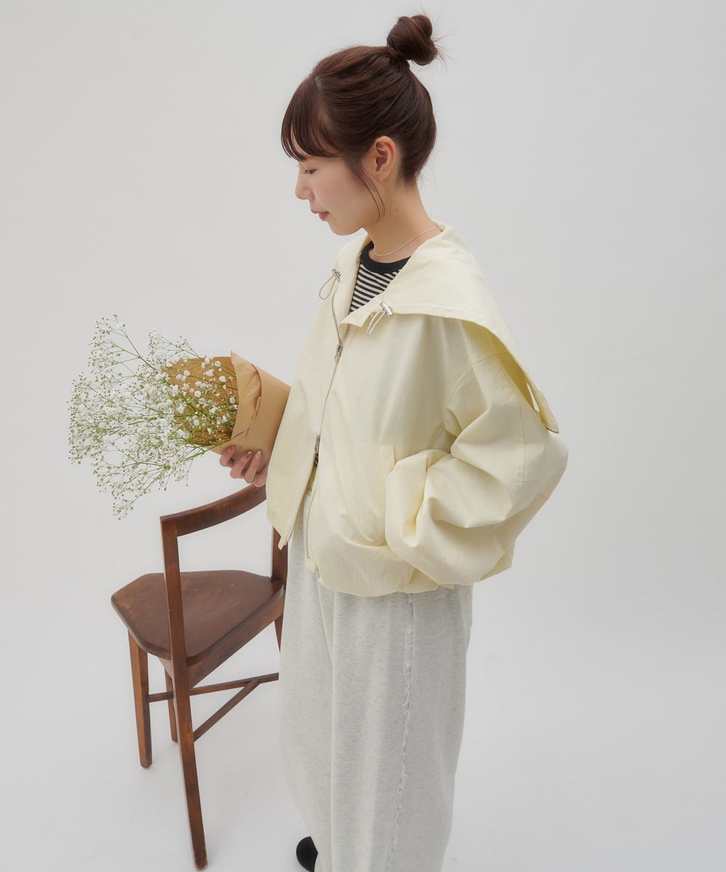 umm. by DISCOAT Balloon hem blouson