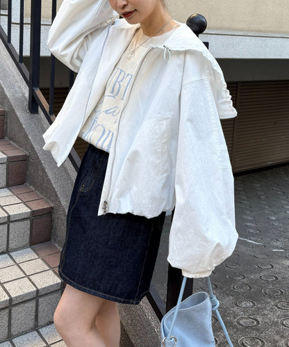 umm. by DISCOAT Balloon hem blouson