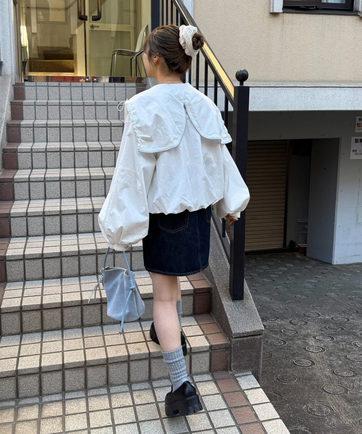 umm. by DISCOAT Balloon hem blouson