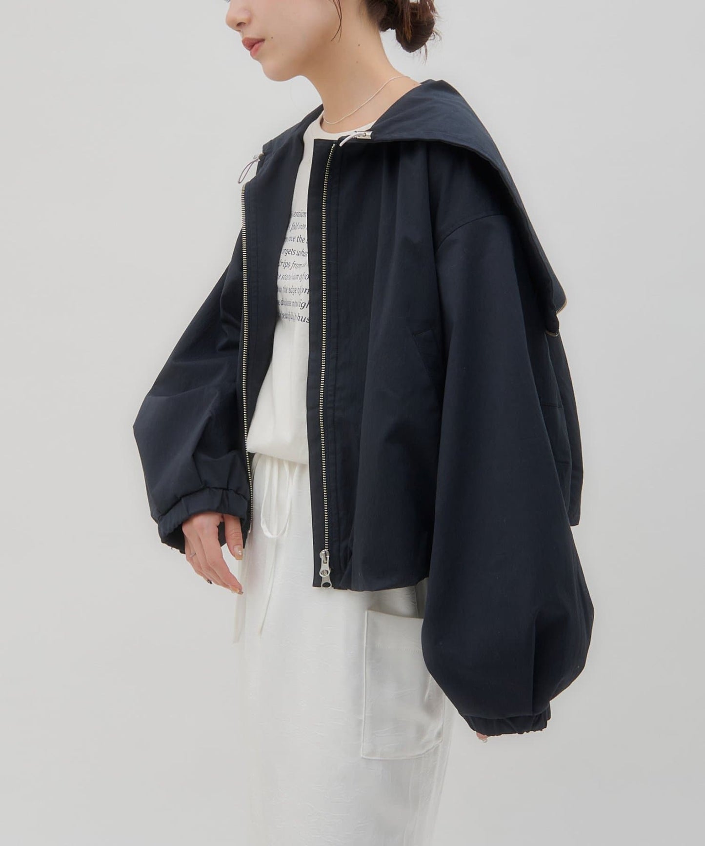 umm. by DISCOAT Balloon hem blouson