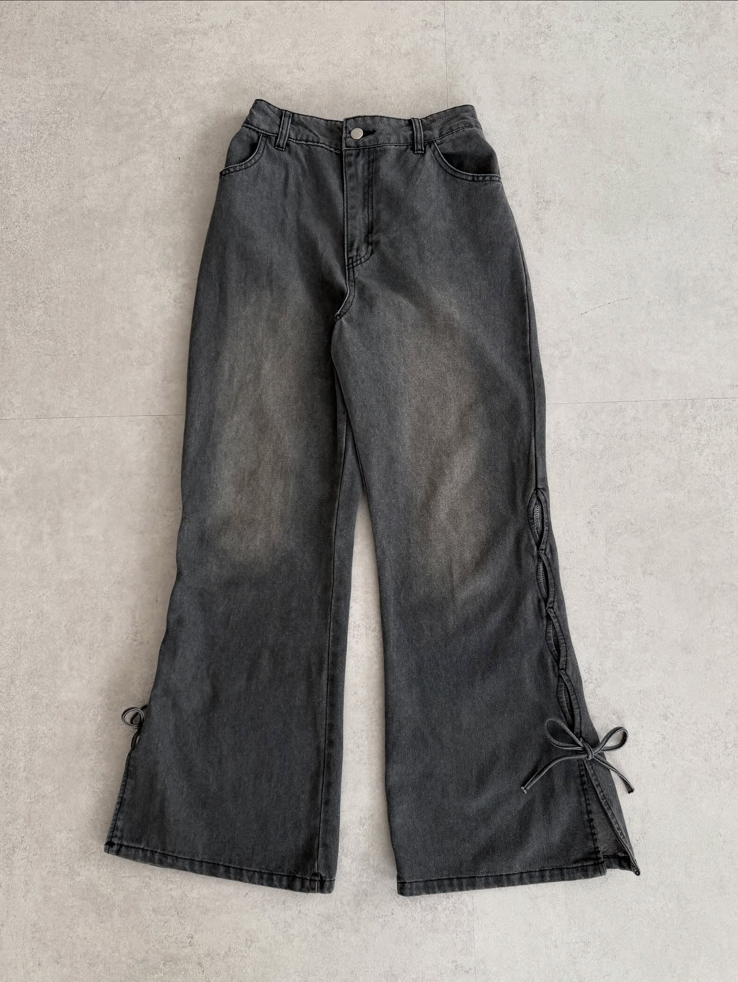 Kutir Ribbon flared denim pants