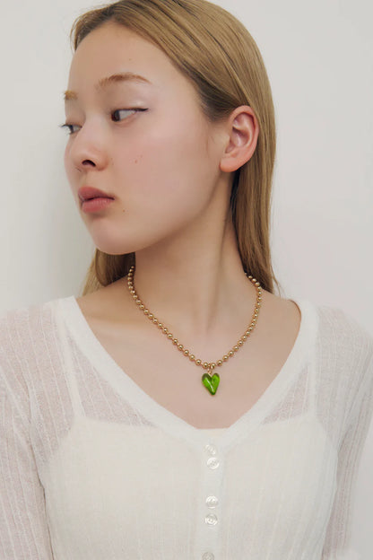 GOLDY Jelly Heart Necklace