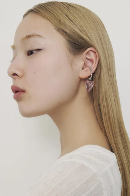 GOLDY Jelly Heart Earcuff