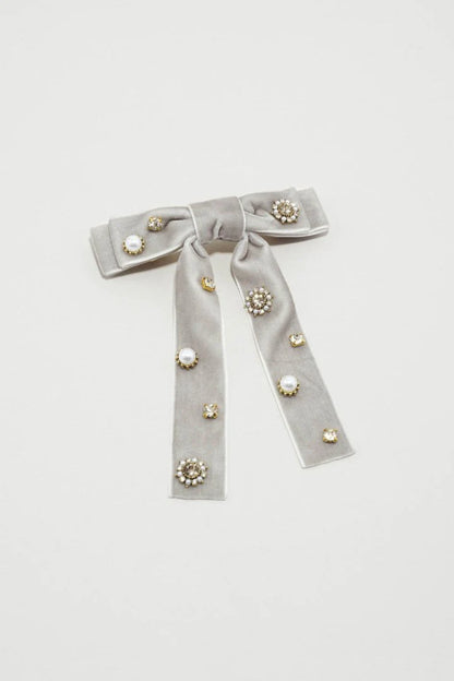 GOLDY Decorative Velour Ribbon Barrette