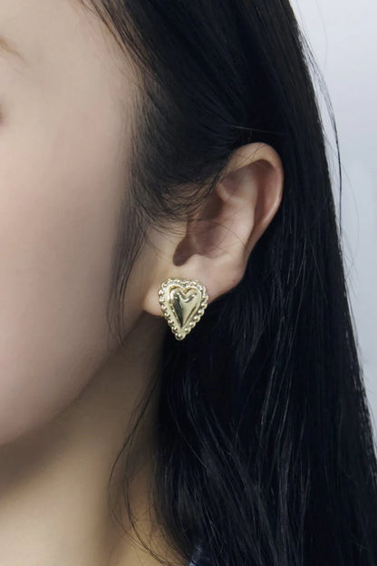 GOLDY Vintage Heart Earrings