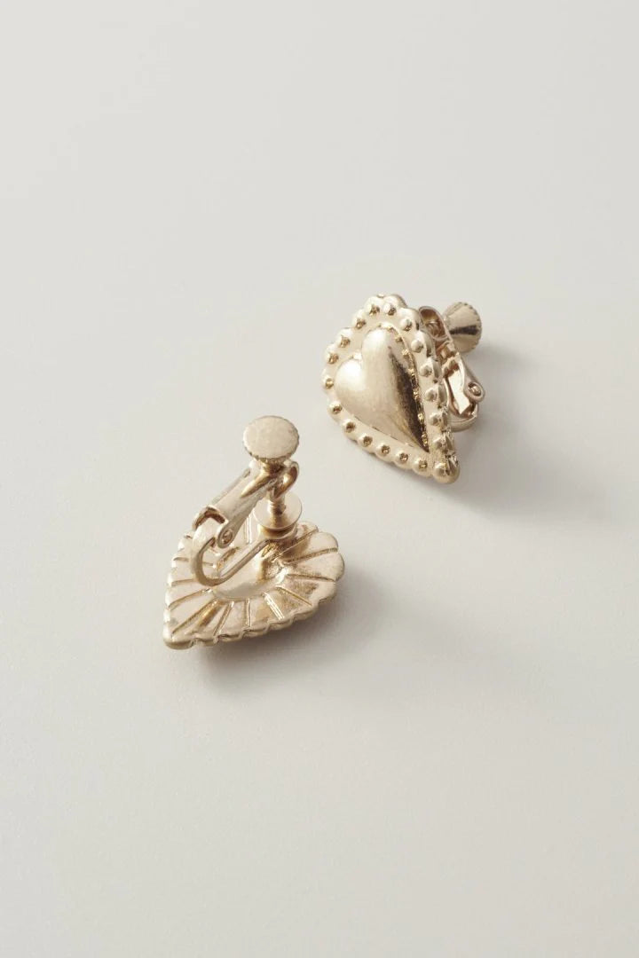 GOLDY Vintage Heart Earrings